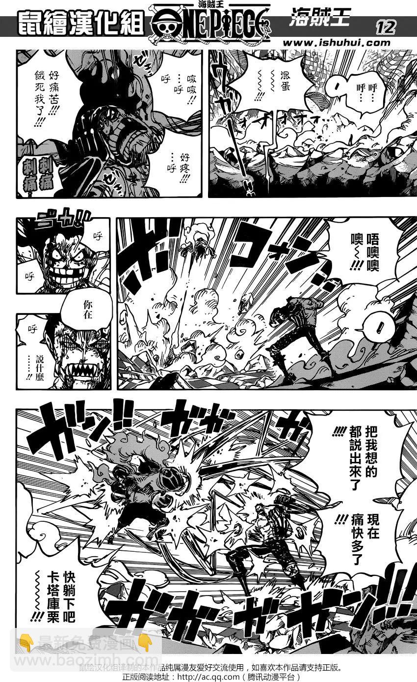 🍖ONE PIECE航海王 第895回 海賊路飛VS將星卡塔庫栗 第11页