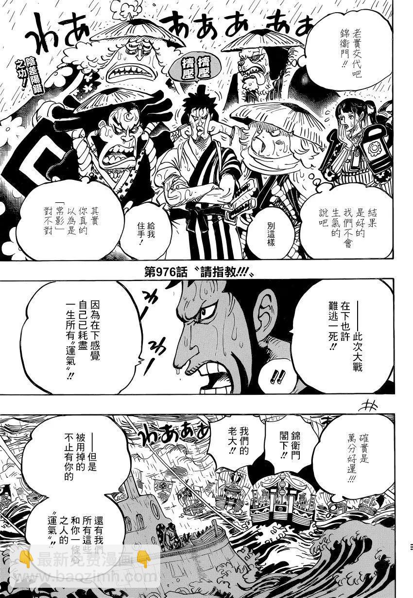 🍖ONE PIECE航海王 第976话 请指教！！！ 第3页