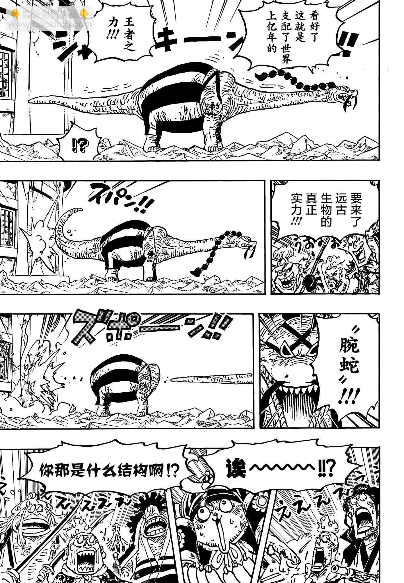 🍖ONE PIECE航海王 第1028话 腕（蛇）龙 第14页