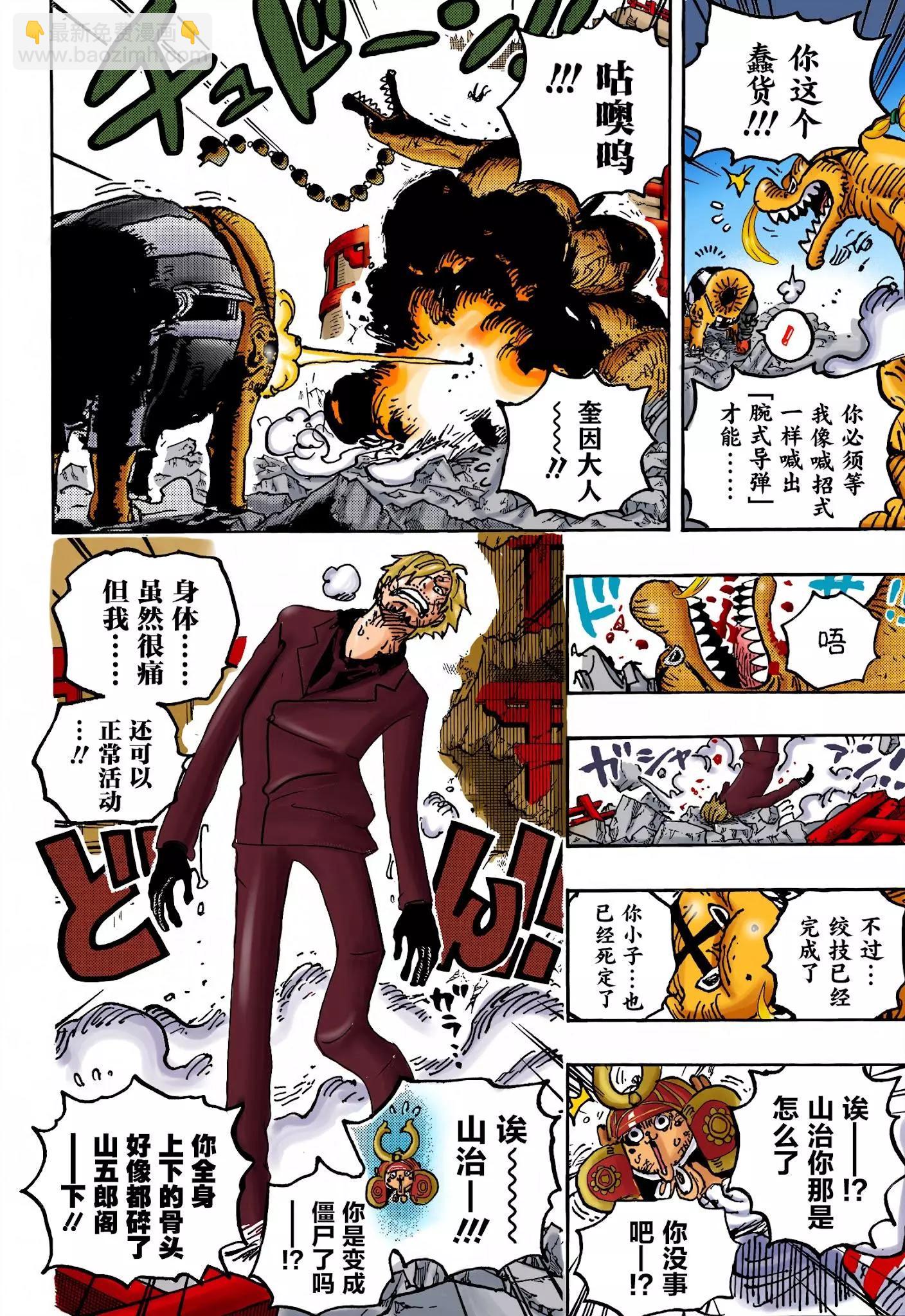 🍖ONE PIECE航海王 第1028话 腕（蛇）龙 第17页