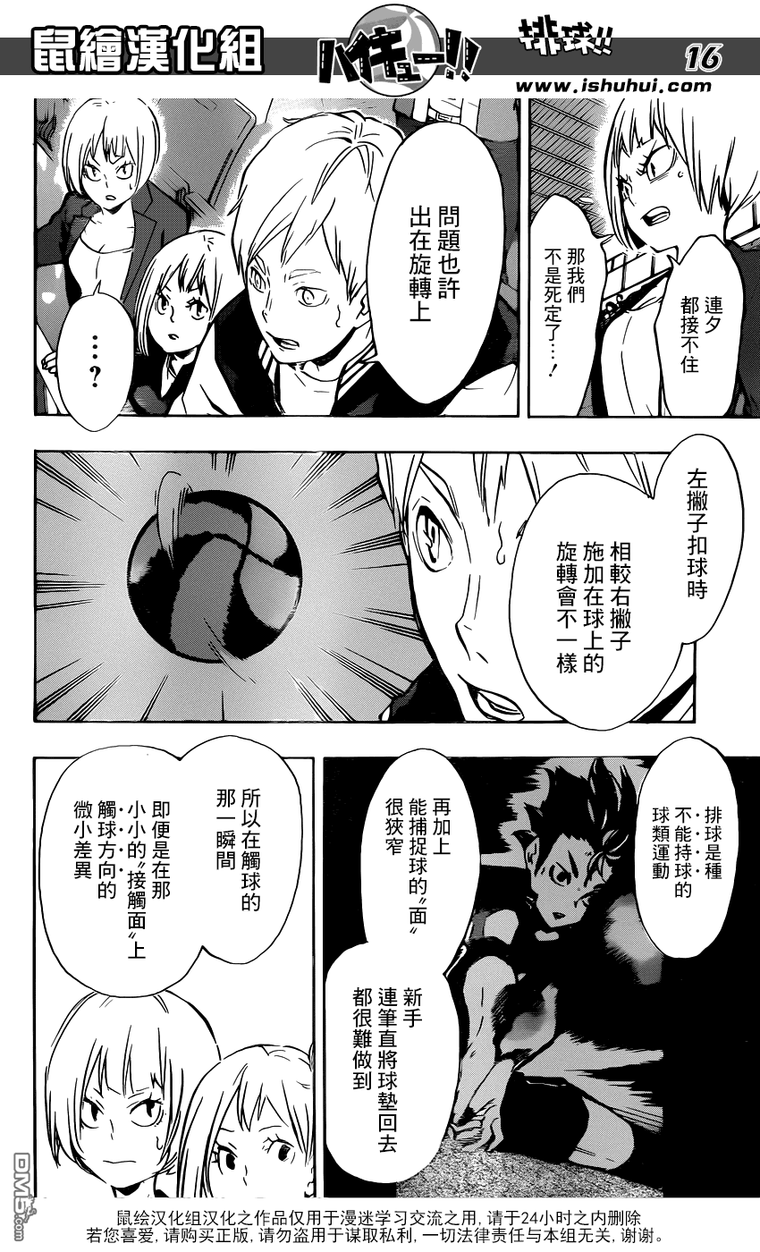 🍝排球 第152话 “左撇子”的威胁 第15页