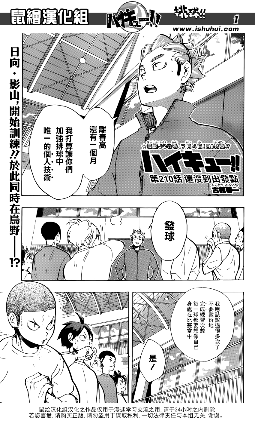 🍝排球 第210话 还没到出发点 第1页