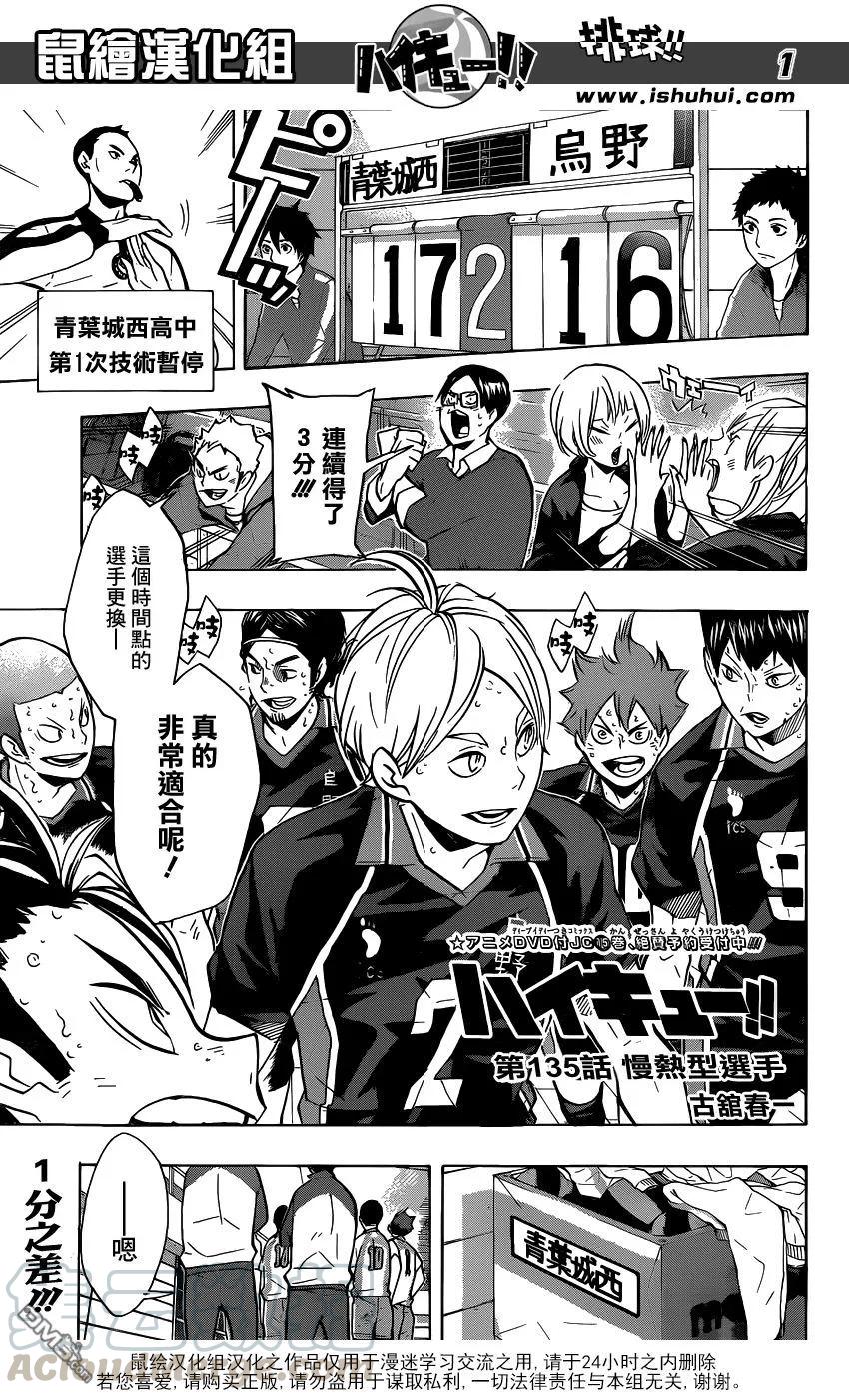 🍝排球少年！！ 第135话 慢热型选手 第1页