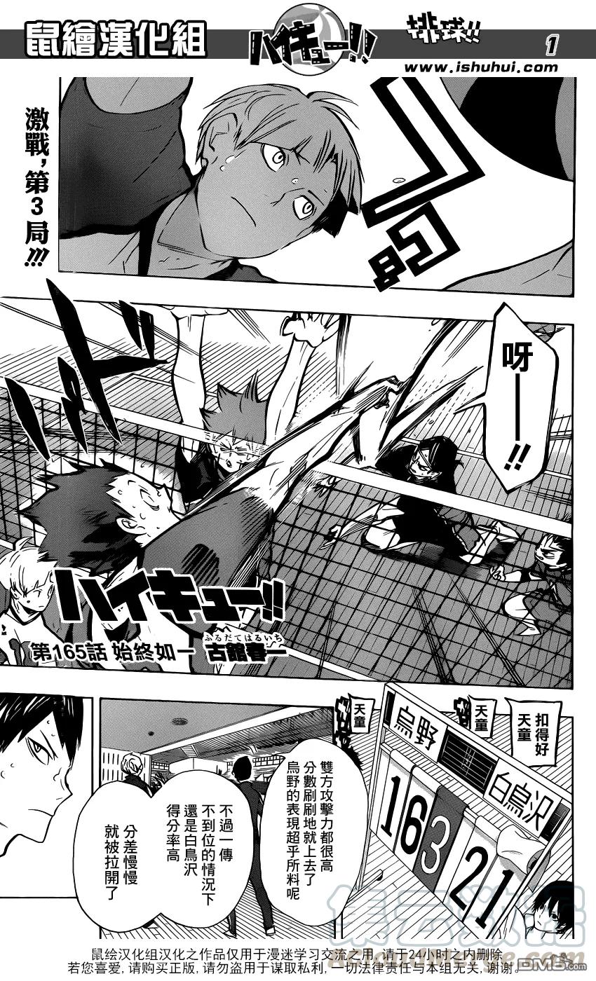 🍝排球少年！！ 第165话 始终如一 第1页