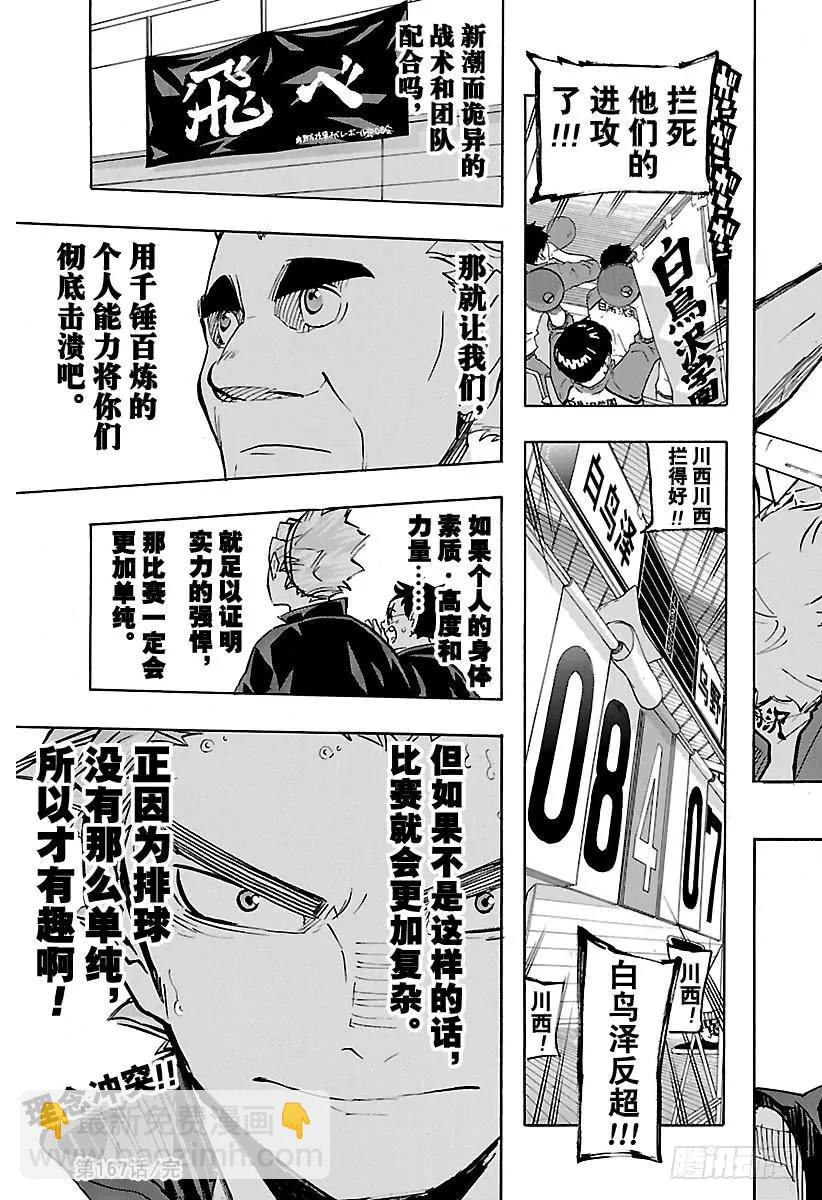 🍝排球少年！！ 第167话 个人VS群体 第18页
