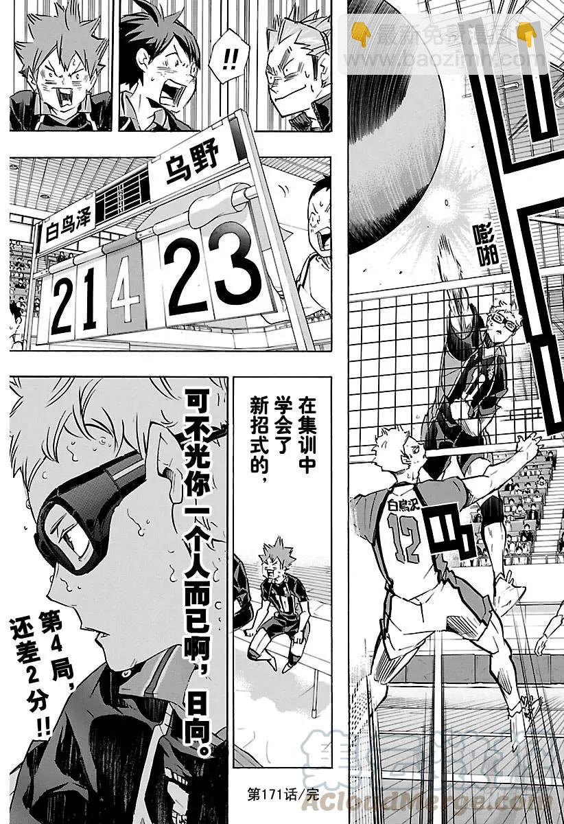 🍝排球少年！！ 第171话 一个一个都那么不服输 第19页