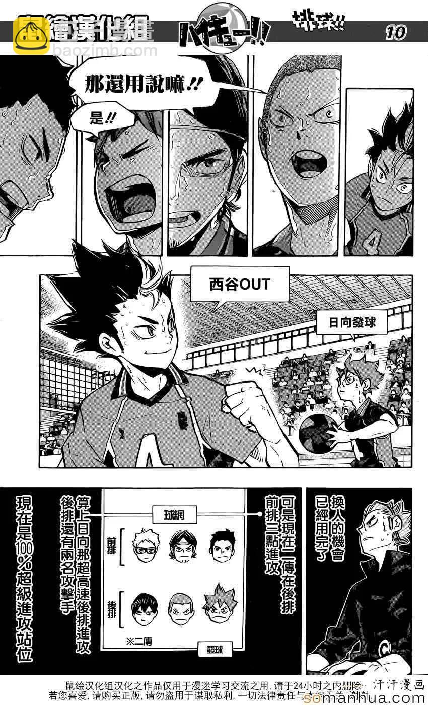 🍝排球少年！！ 第187话 白昼之月 第10页