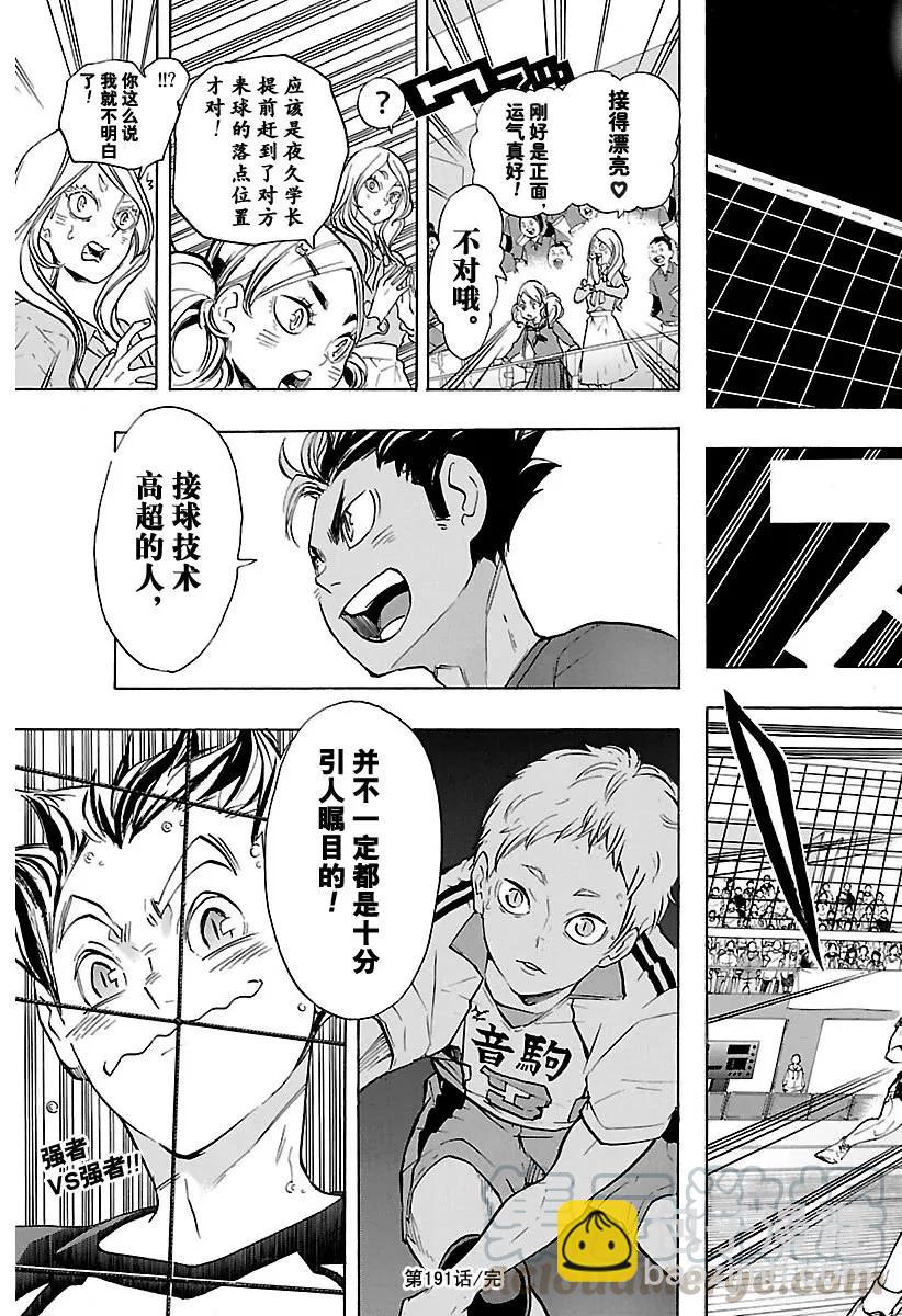🍝排球少年！！ 第191话 猫VS枭 第19页