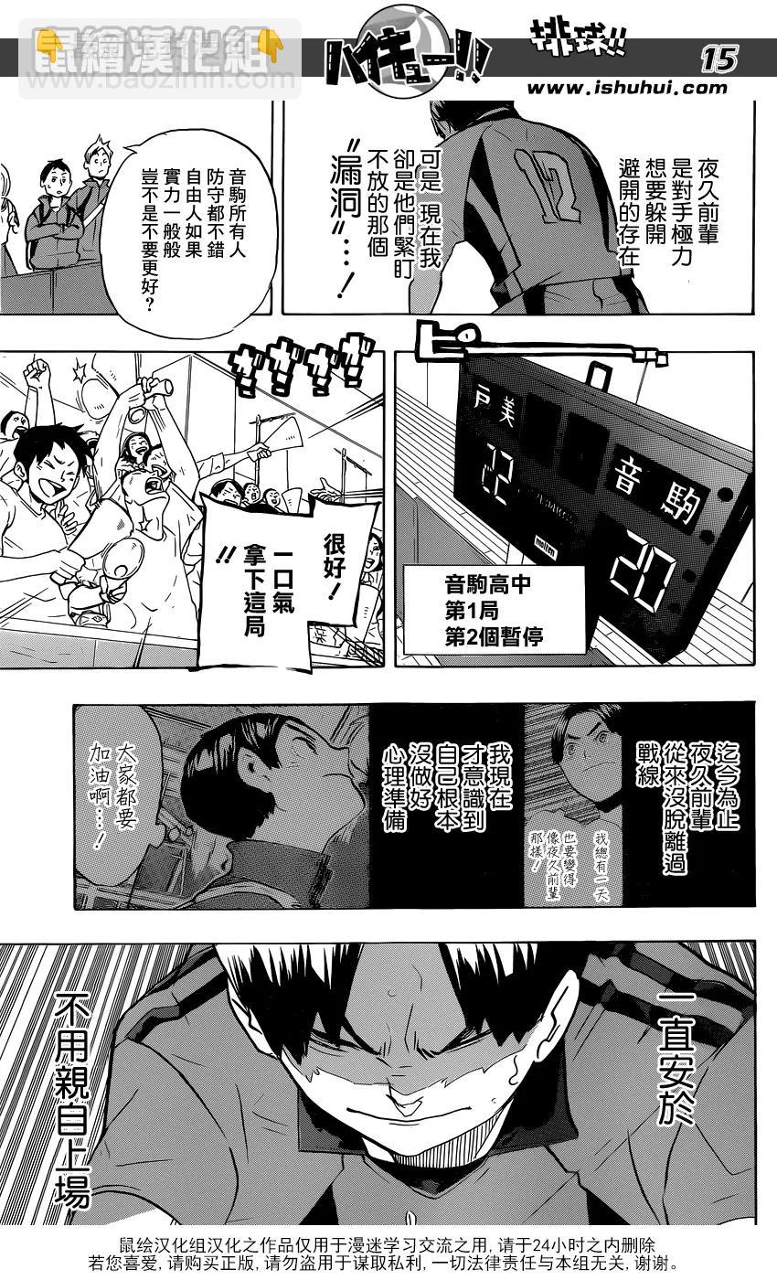 🍝排球少年！！ 第199话 动摇 第15页