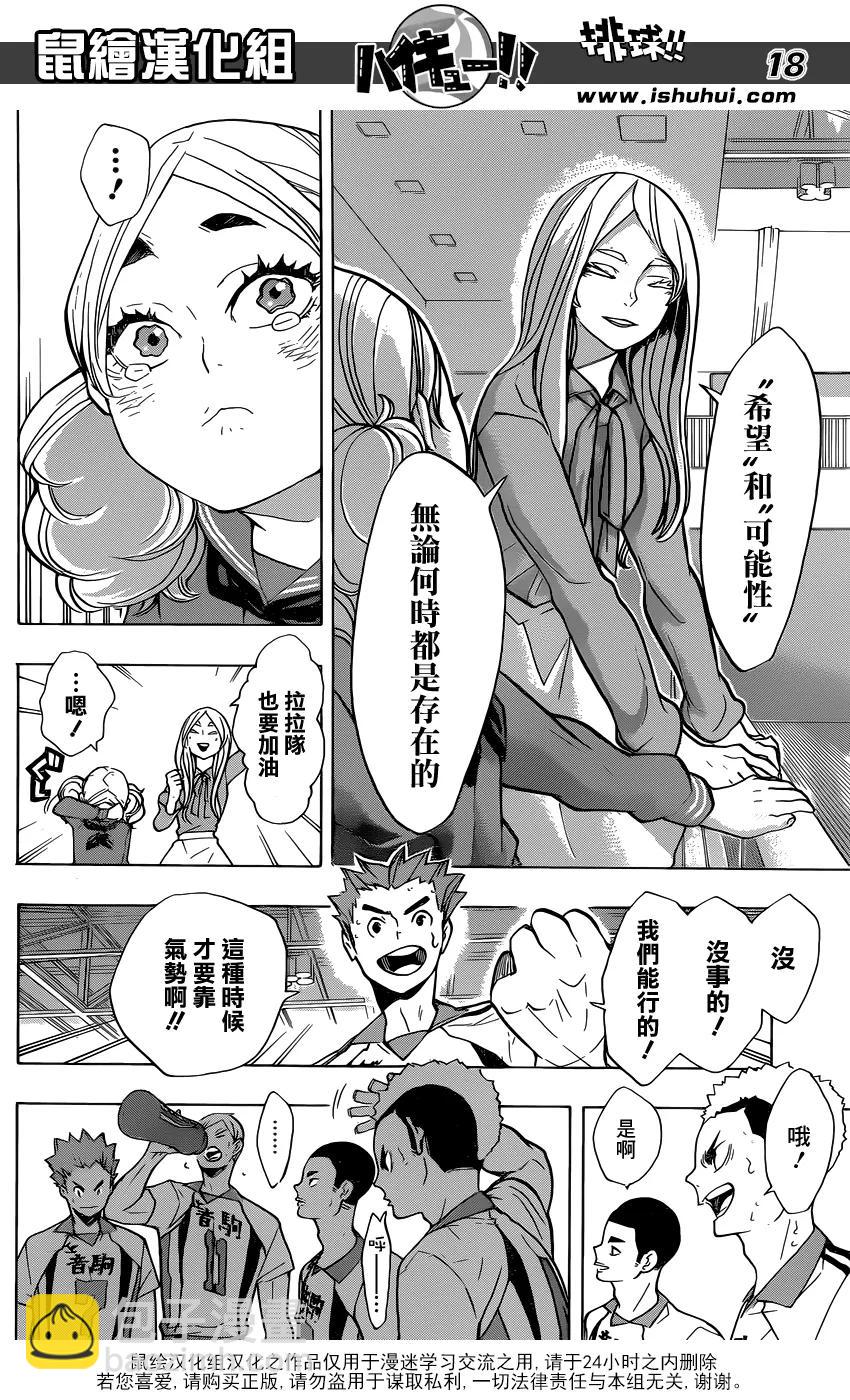 🍝排球少年！！ 第199话 动摇 第18页