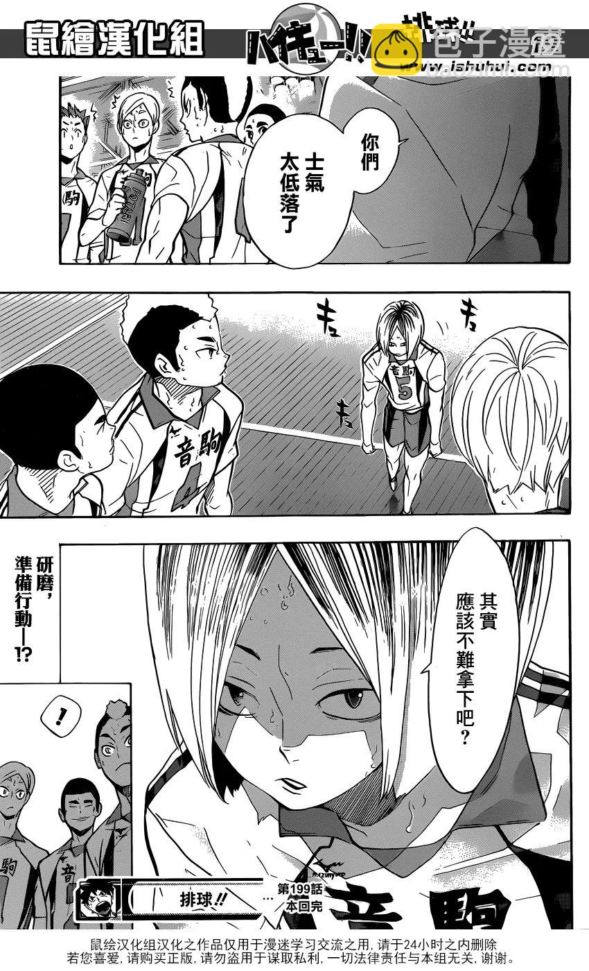 🍝排球少年！！ 第199话 动摇 第19页