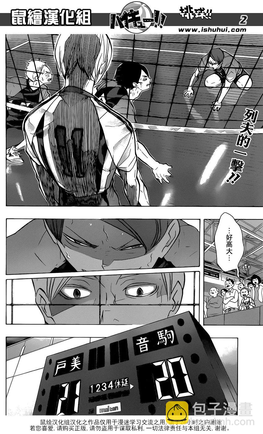 🍝排球少年！！ 第199话 动摇 第2页