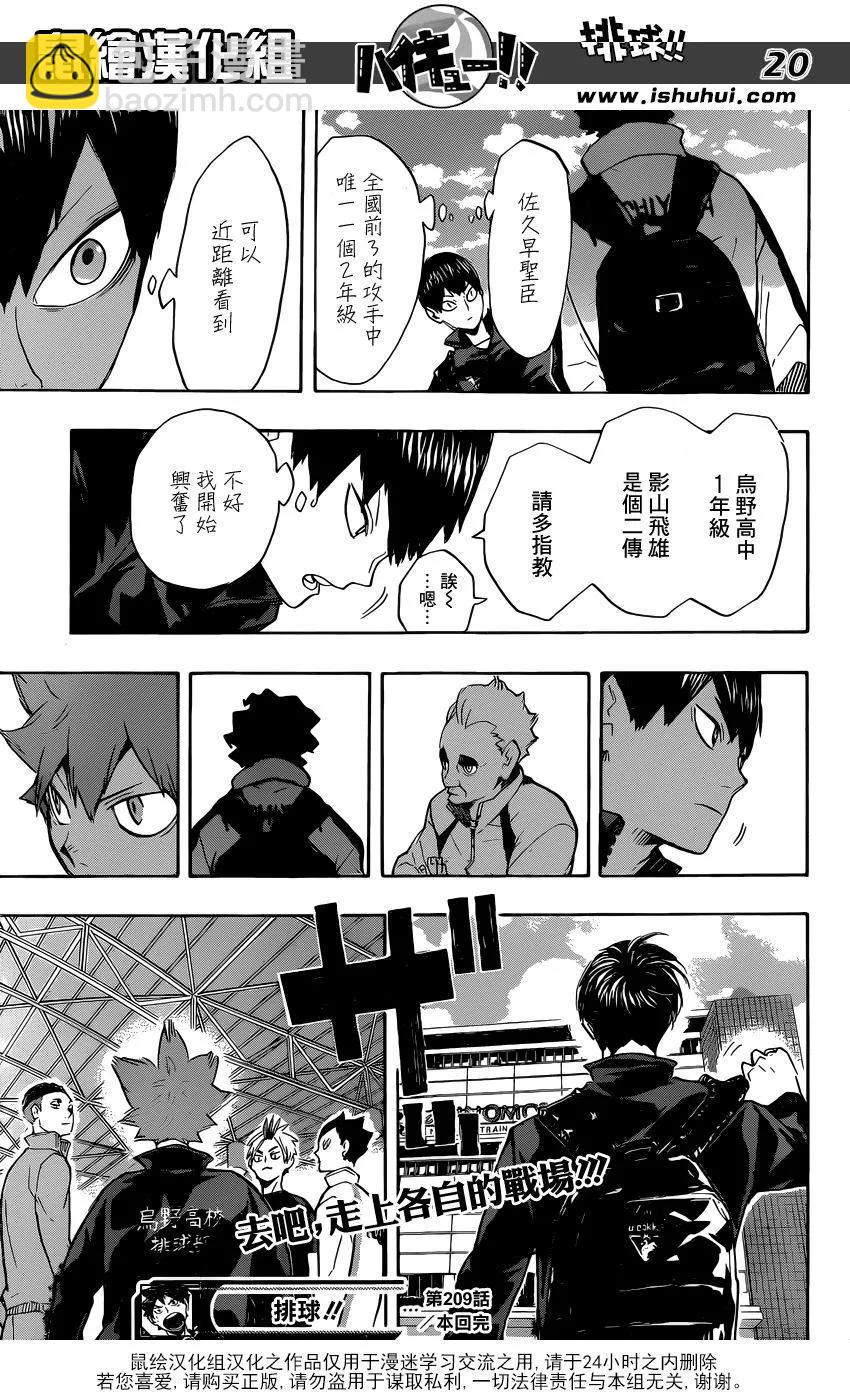🍝排球少年！！ 第209话 自我介绍 第18页