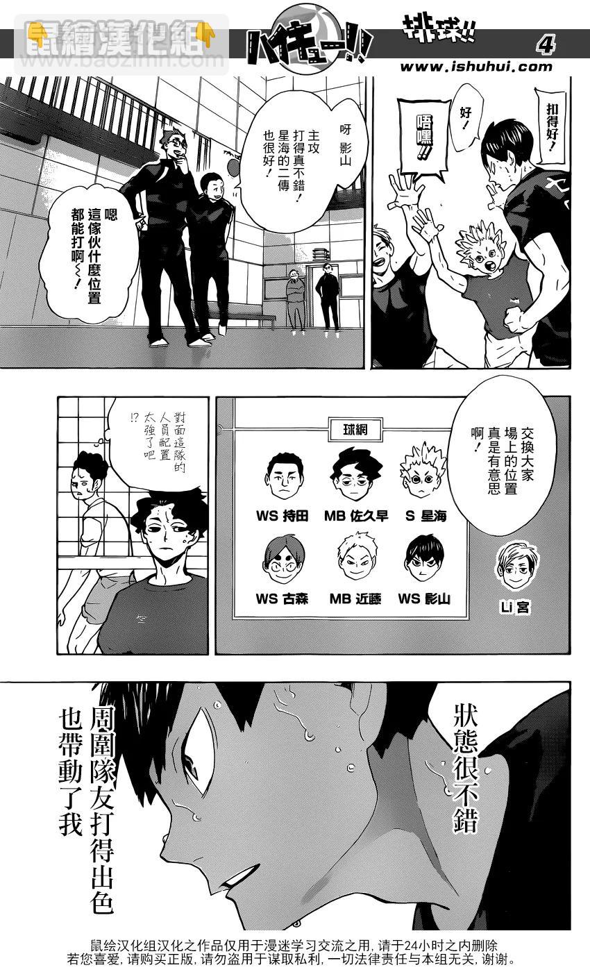 🍝排球少年！！ 第219话  饥饿 第4页
