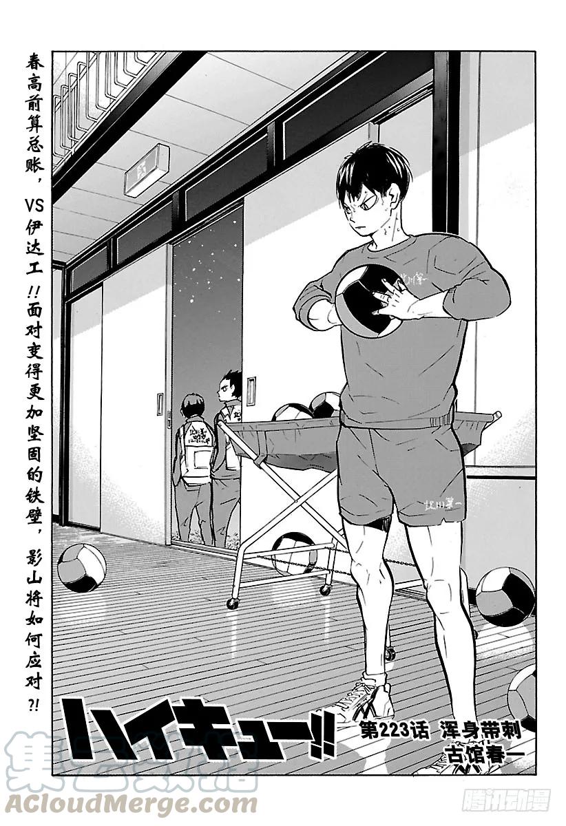 🍝排球少年！！ 第223话 浑身带刺 第1页