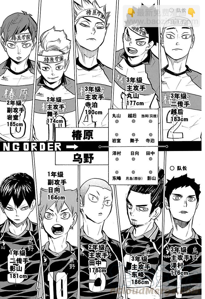 🍝排球少年！！ 第233话 最初的对手 第10页