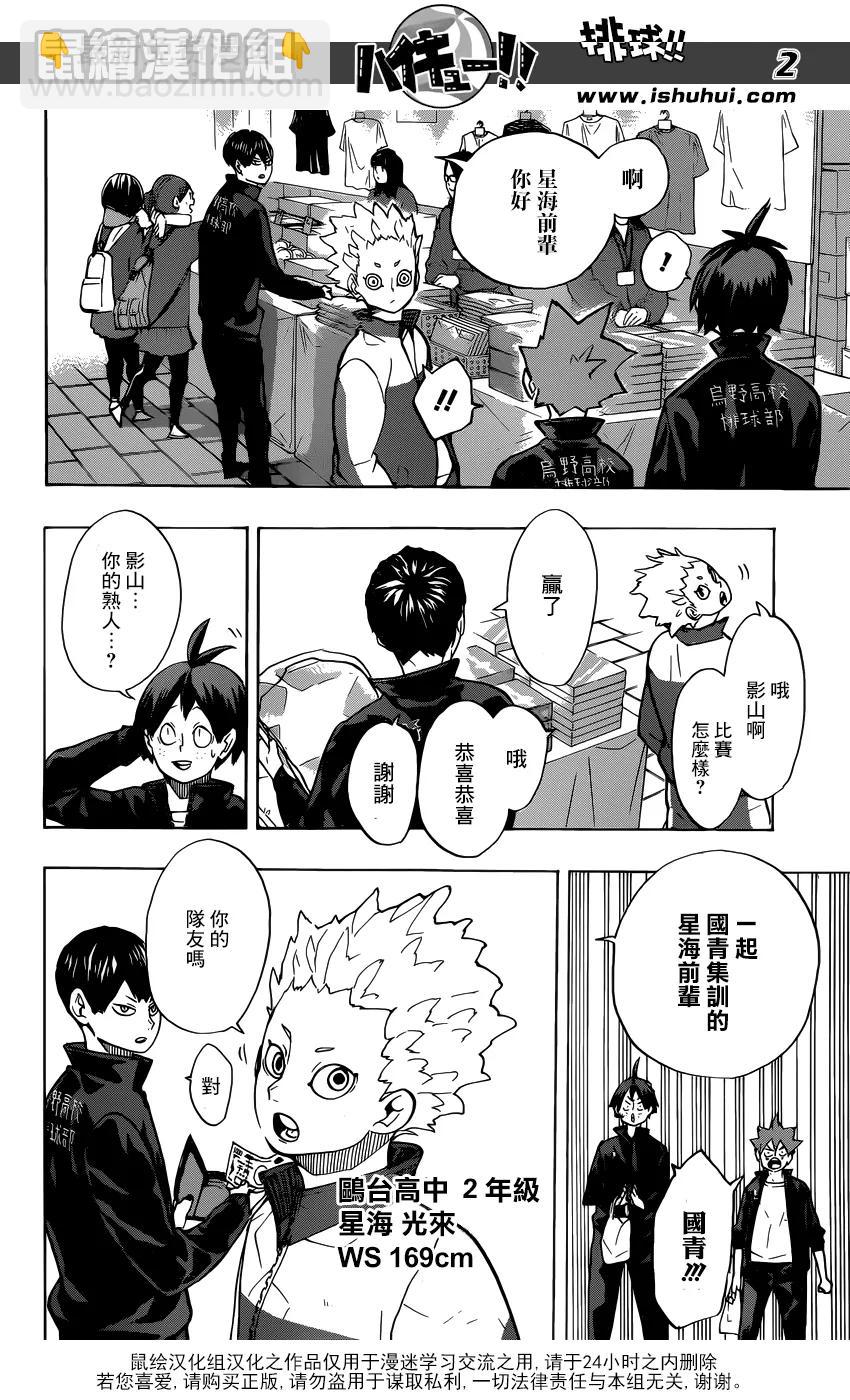 🍝排球少年！！ 第245话 鲜明 第2页