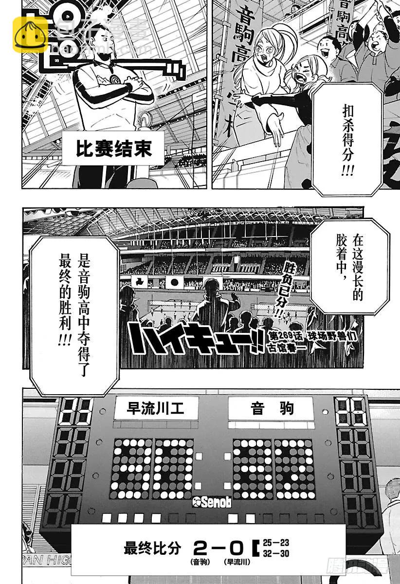 🍝排球少年！！ 第269话 球场野兽们 第2页