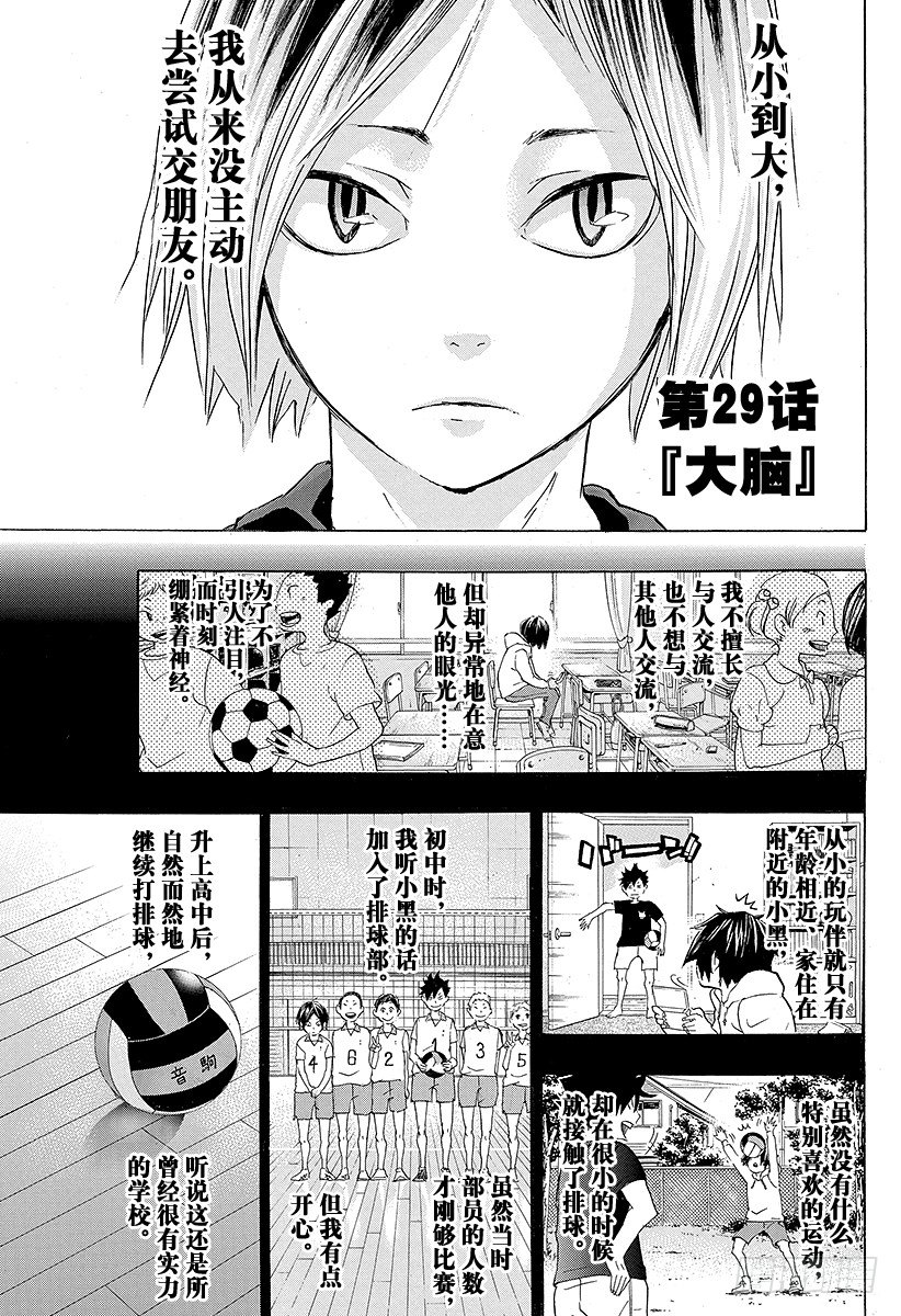 🍝排球少年！！ 第29话 『大脑』 第1页