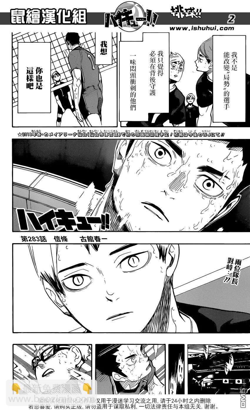 🍝排球少年！！ 第283话 信条 第2页