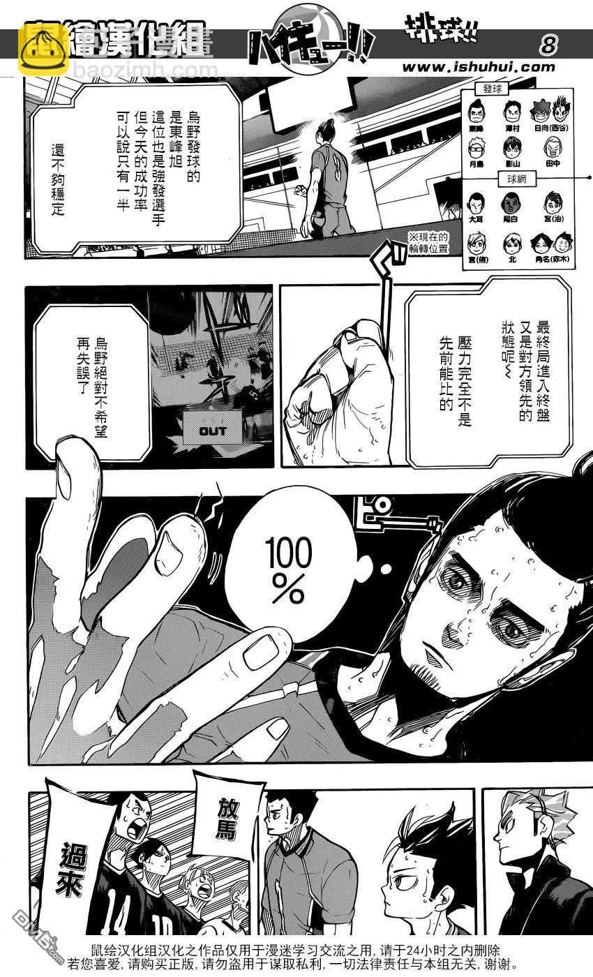 🍝排球少年！！ 第283话 信条 第8页