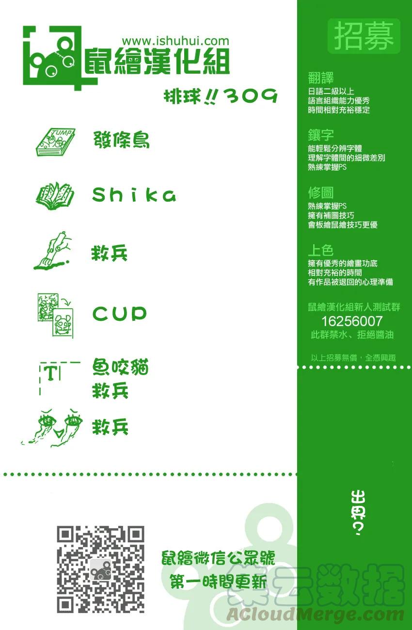 🍝排球少年！！ 第309话 诱发 第1页