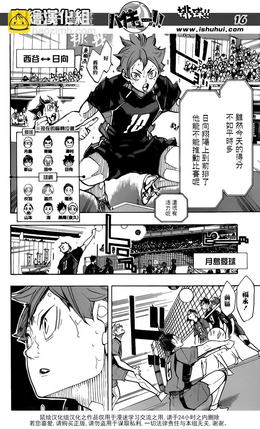 🍝排球少年！！ 第309话 诱发 第16页