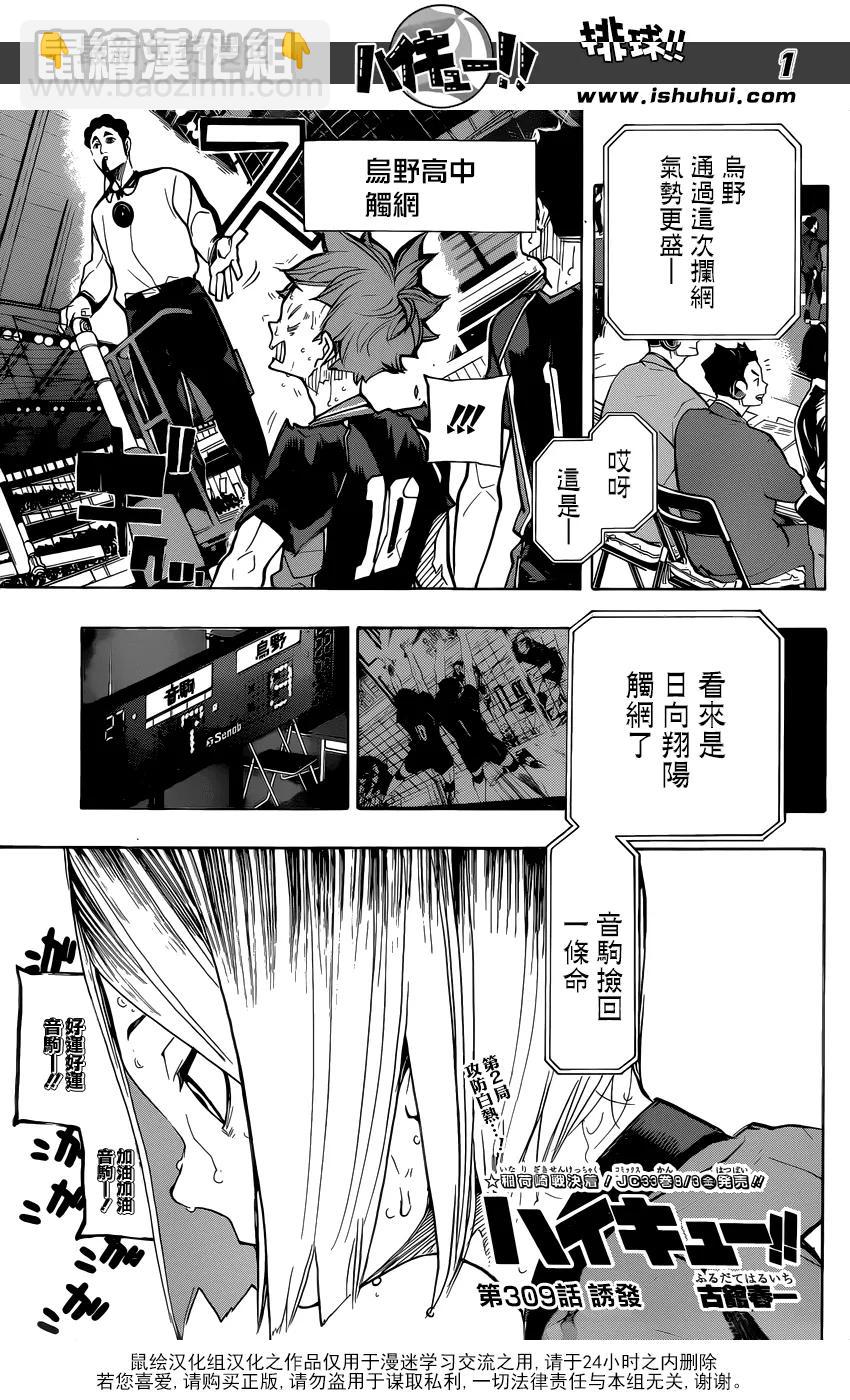 🍝排球少年！！ 第309话 诱发 第2页