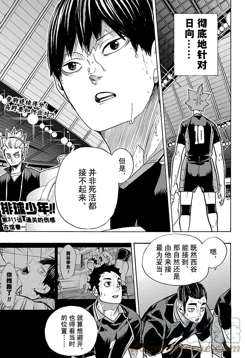 🍝排球少年！！ 第311话 通关的伤感 第1页