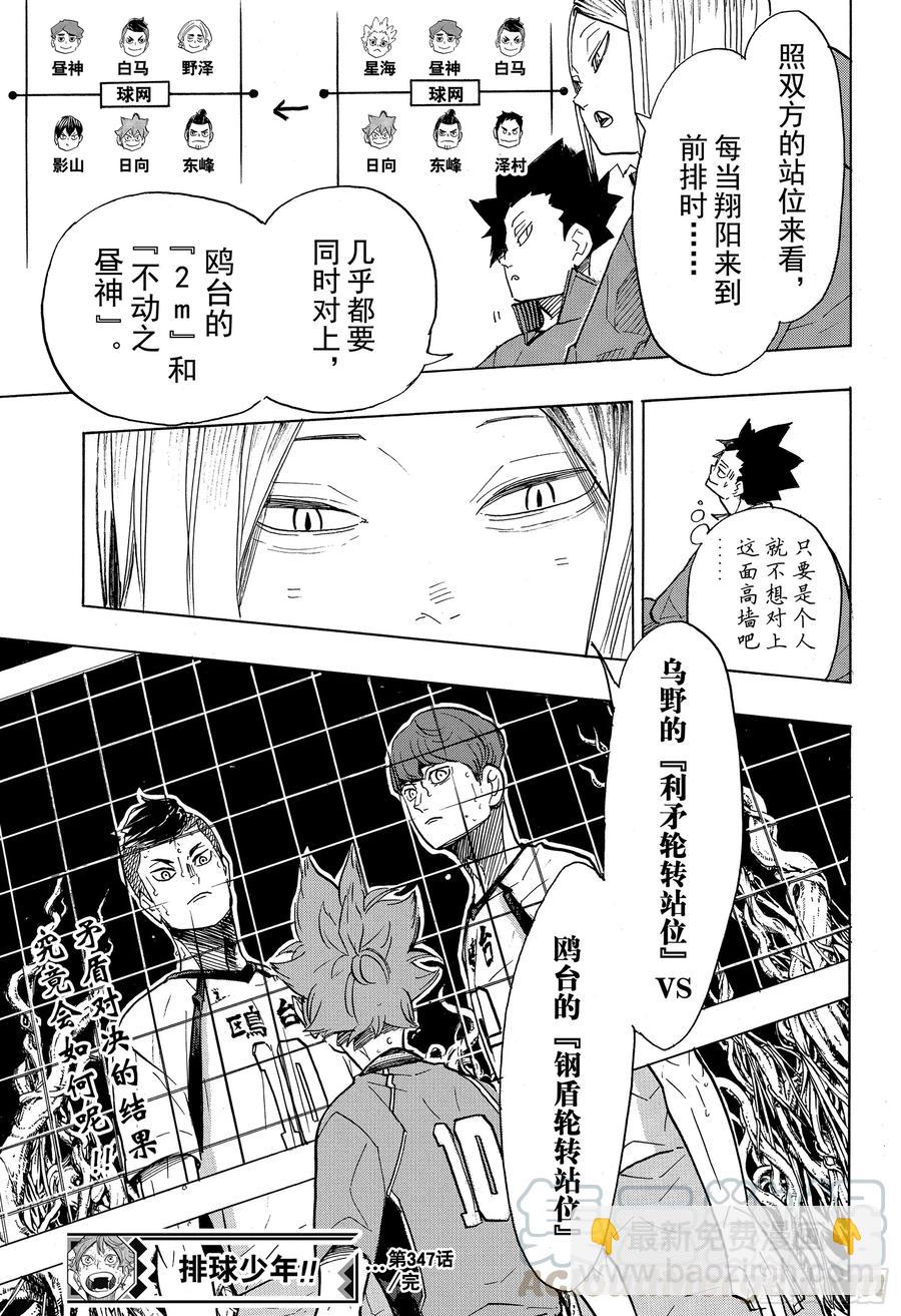 🍝排球少年！！ 第347话 风洞 第19页