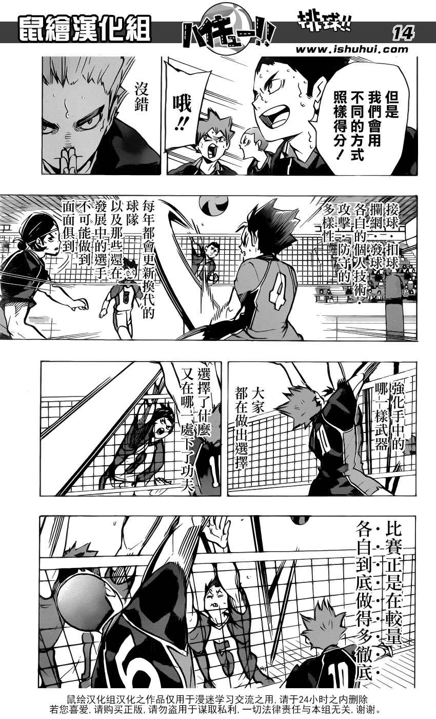 🍝排球少年!! 第167话 第14页