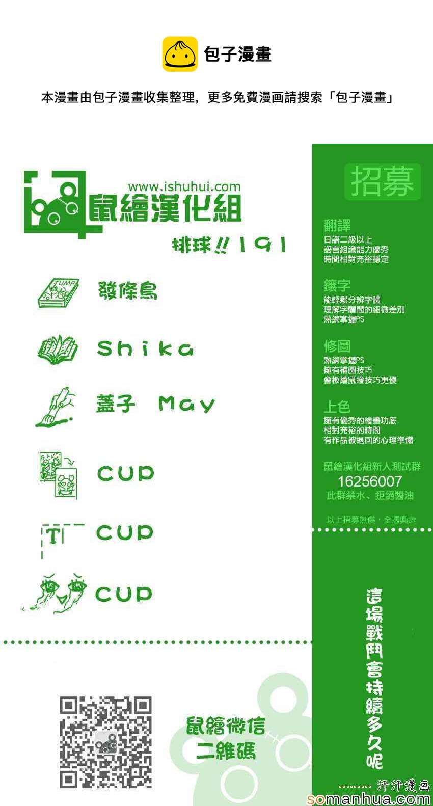 🍝排球少年!! 第191话 第1页