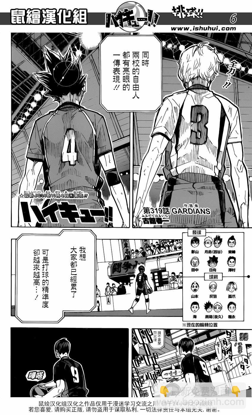 🍝排球少年!! 第319话 第6页