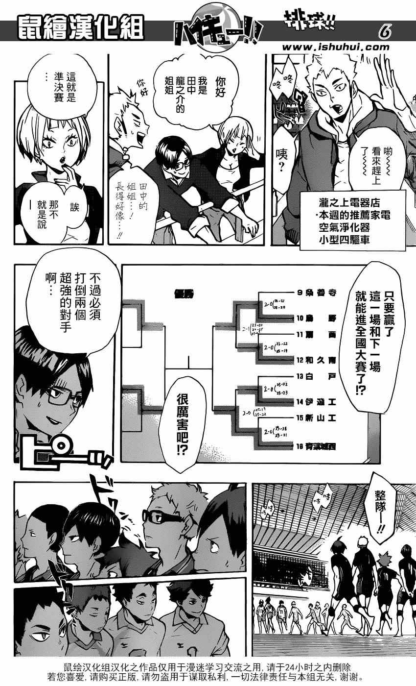 🍝排球少年!! 第129话 第6页
