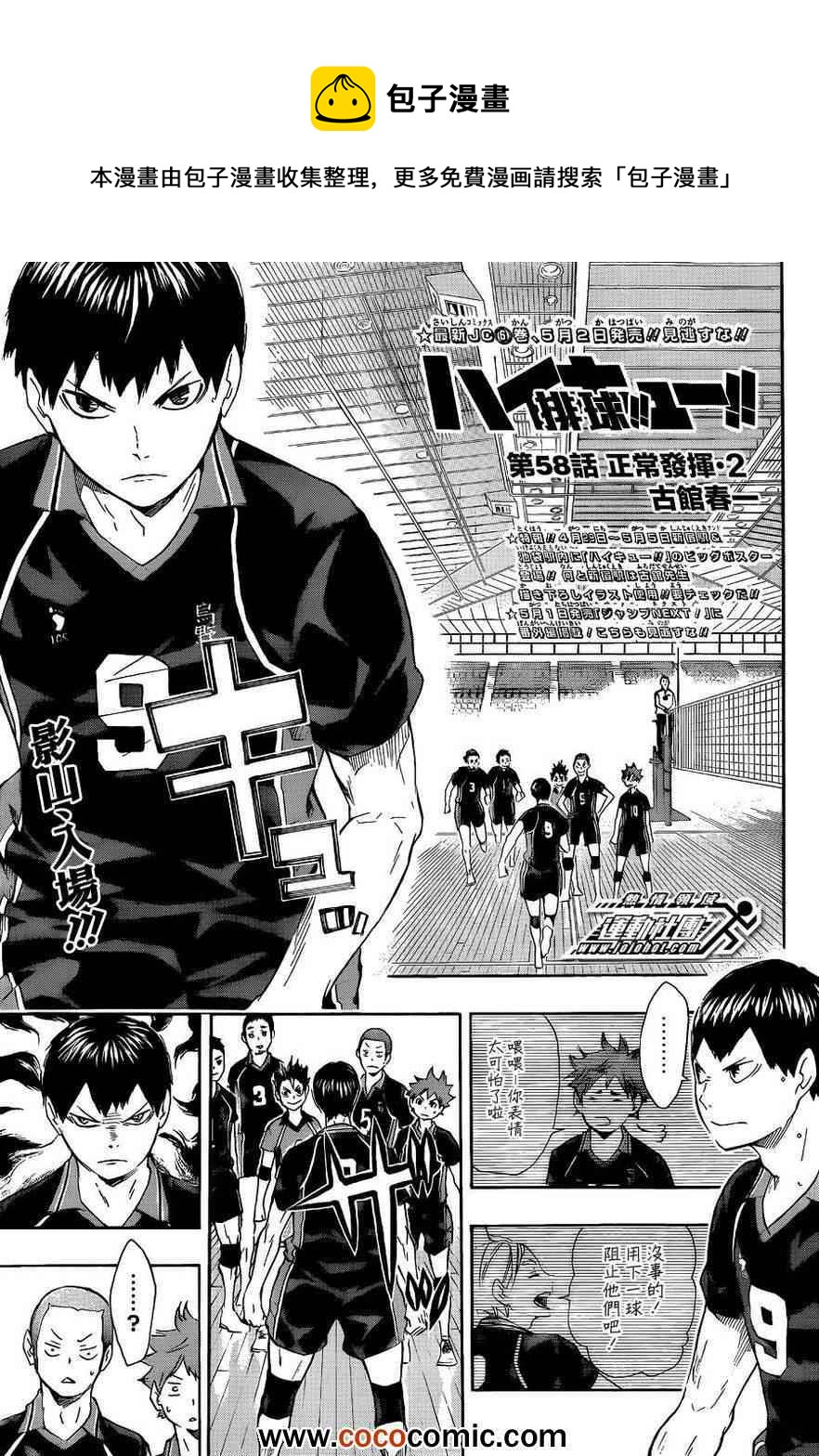 🍝排球少年!! 第58话 第1页