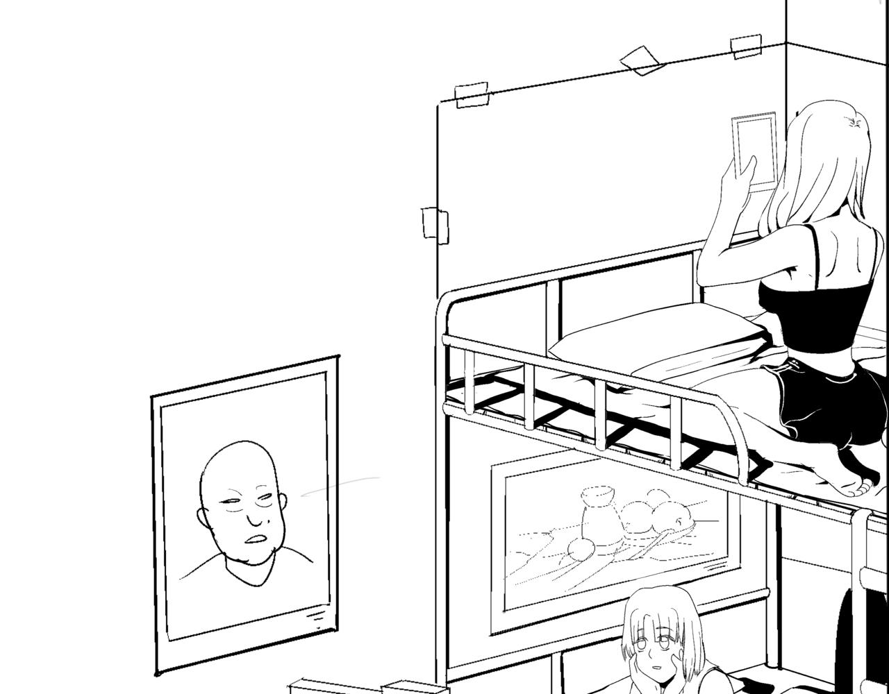 🍝盘根错短篇恐怖漫画 第一篇（上）合租的女同学 第25页