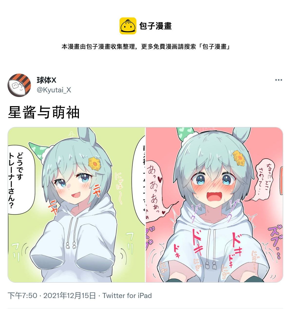 🍣推特赛马娘同人 星酱跟萌袖 第1页