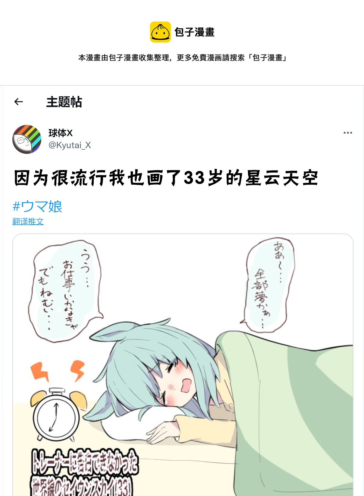 🍣推特赛马娘同人 33岁的sky 第1页