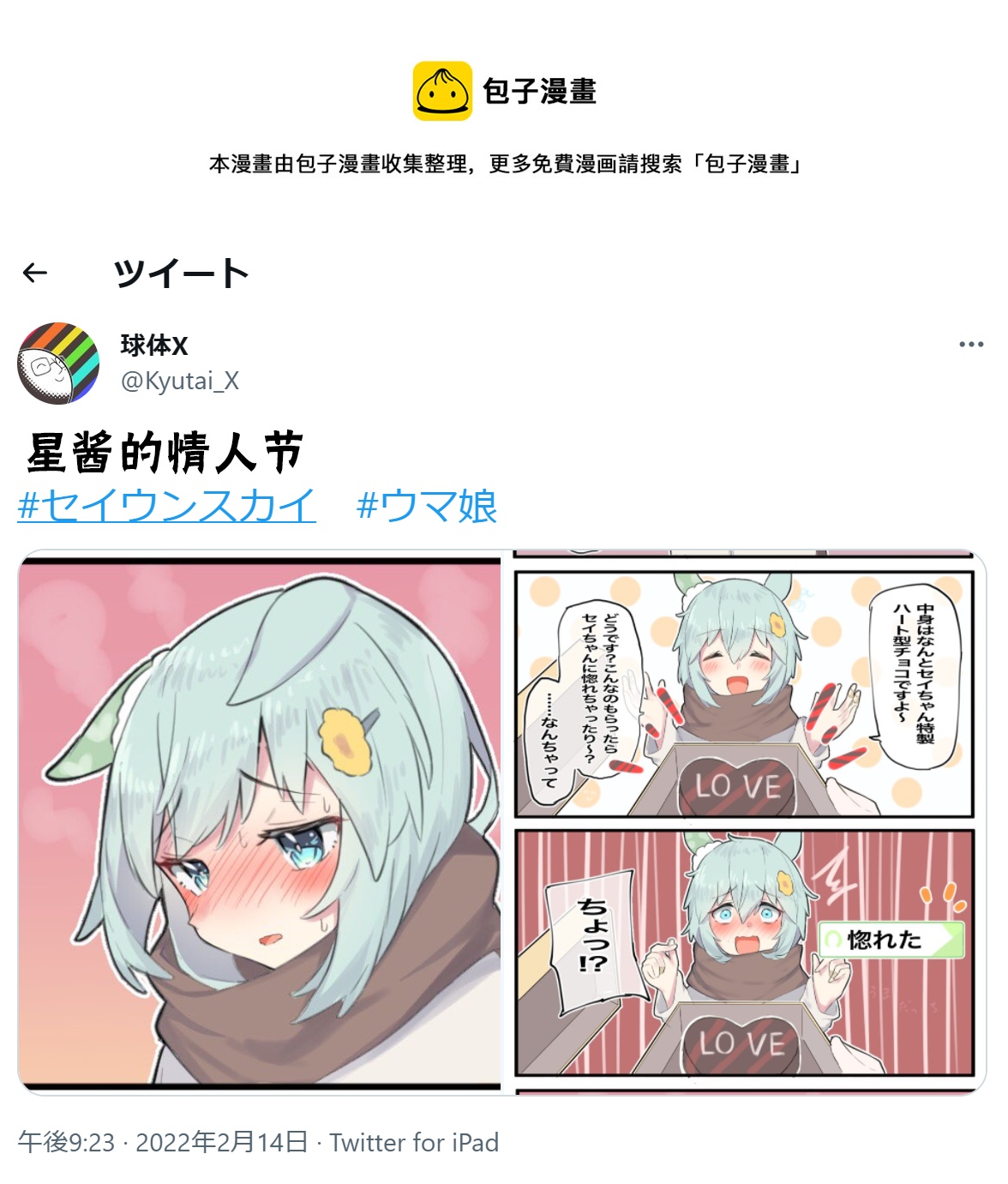 🍣推特赛马娘同人 星酱的情人节 第1页