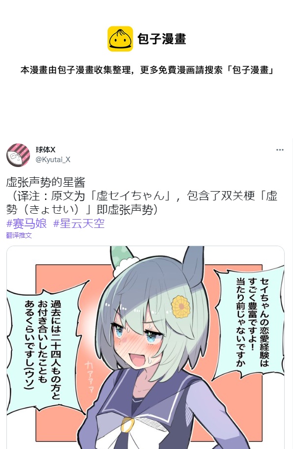 🍣推特赛马娘同人 虚张声势的星酱 第1页