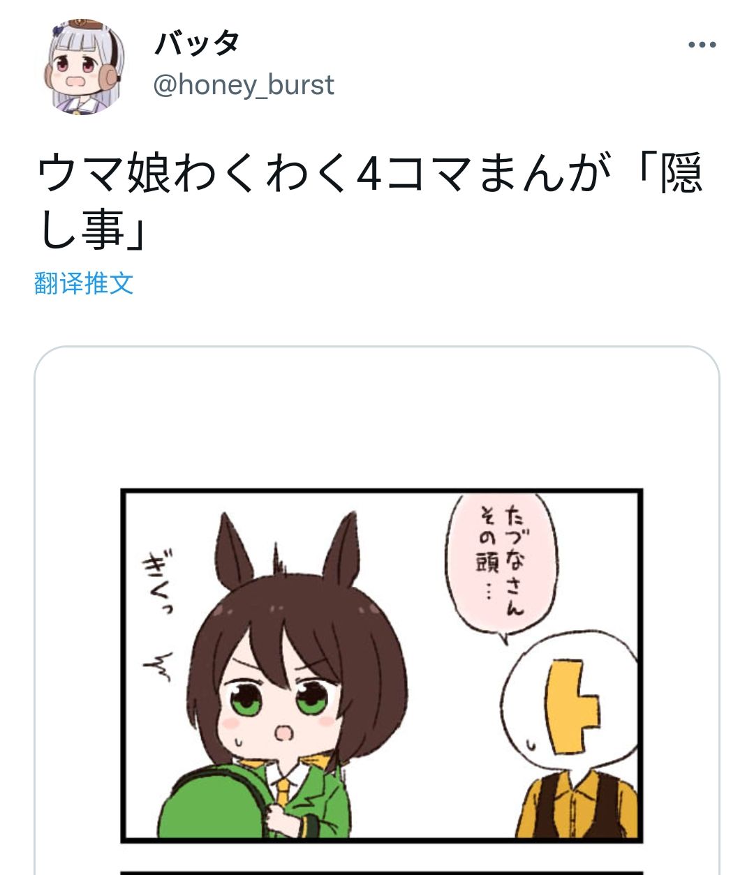 🍣推特赛马娘同人 隐瞒的事 第1页