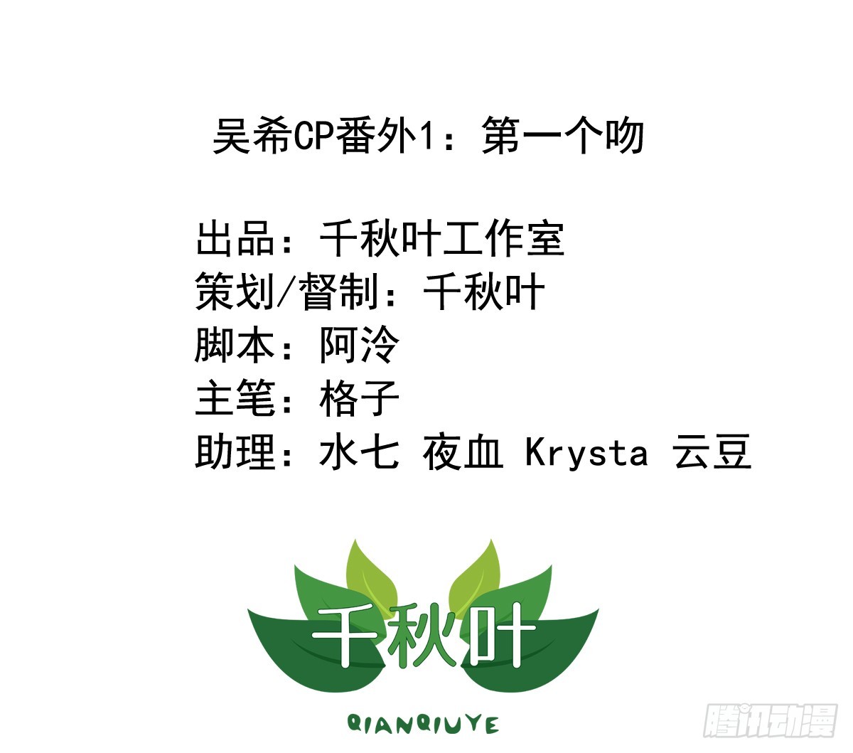 吴希CP番外1：第一个吻-第255话