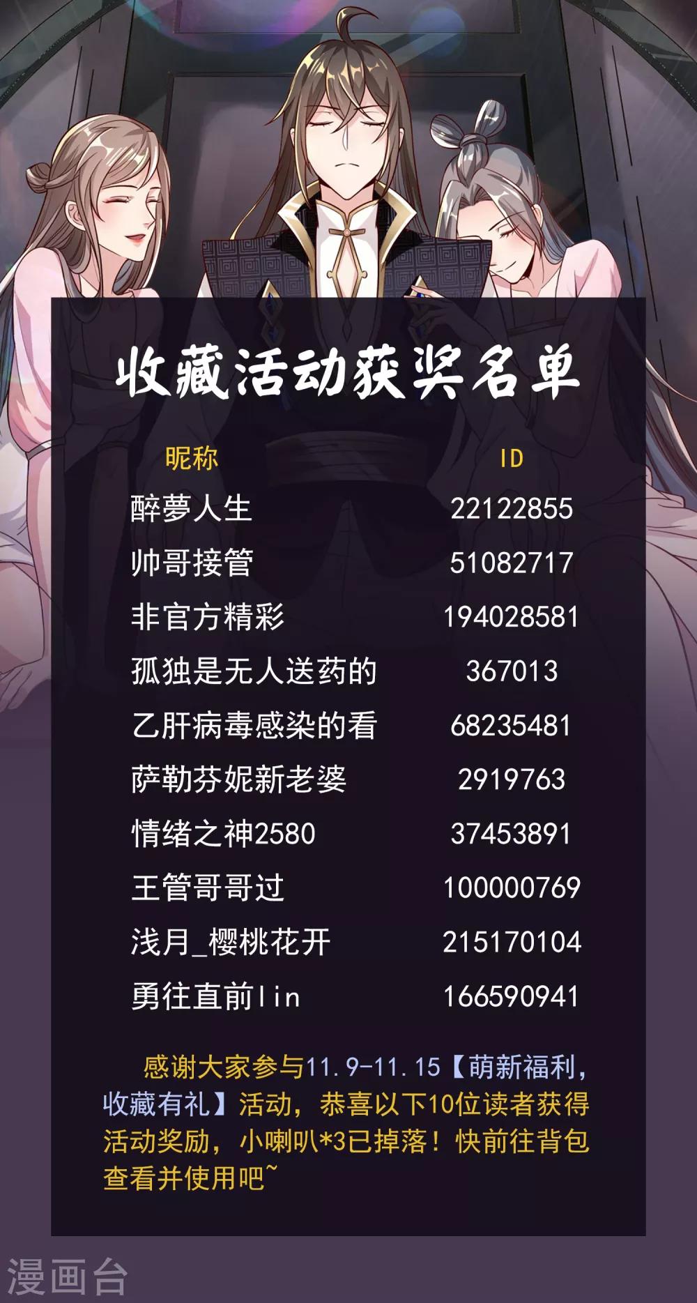 收藏福利获奖名单-第21话