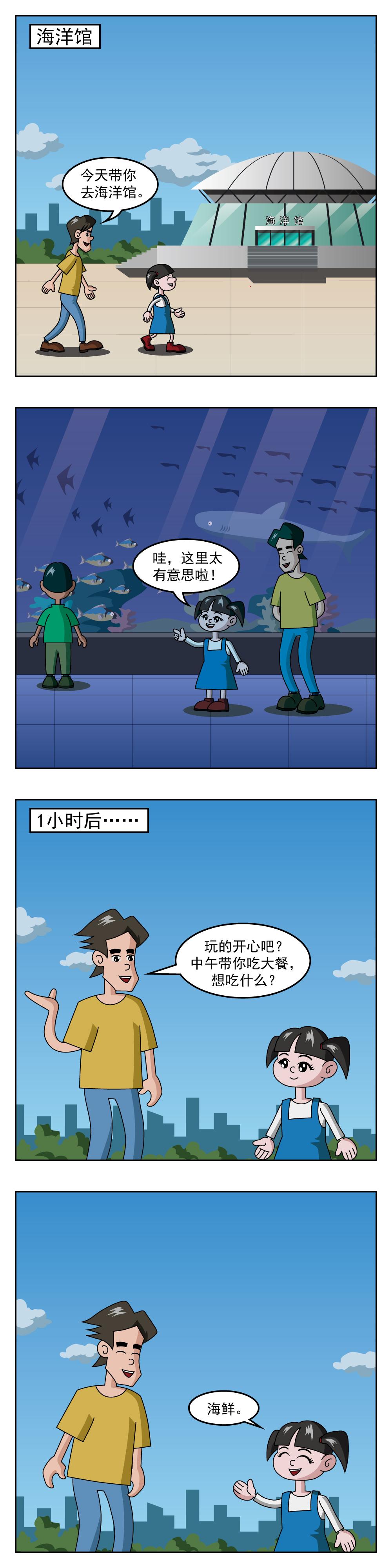 🍚小笑笑日記 第63话 海洋馆 第1页