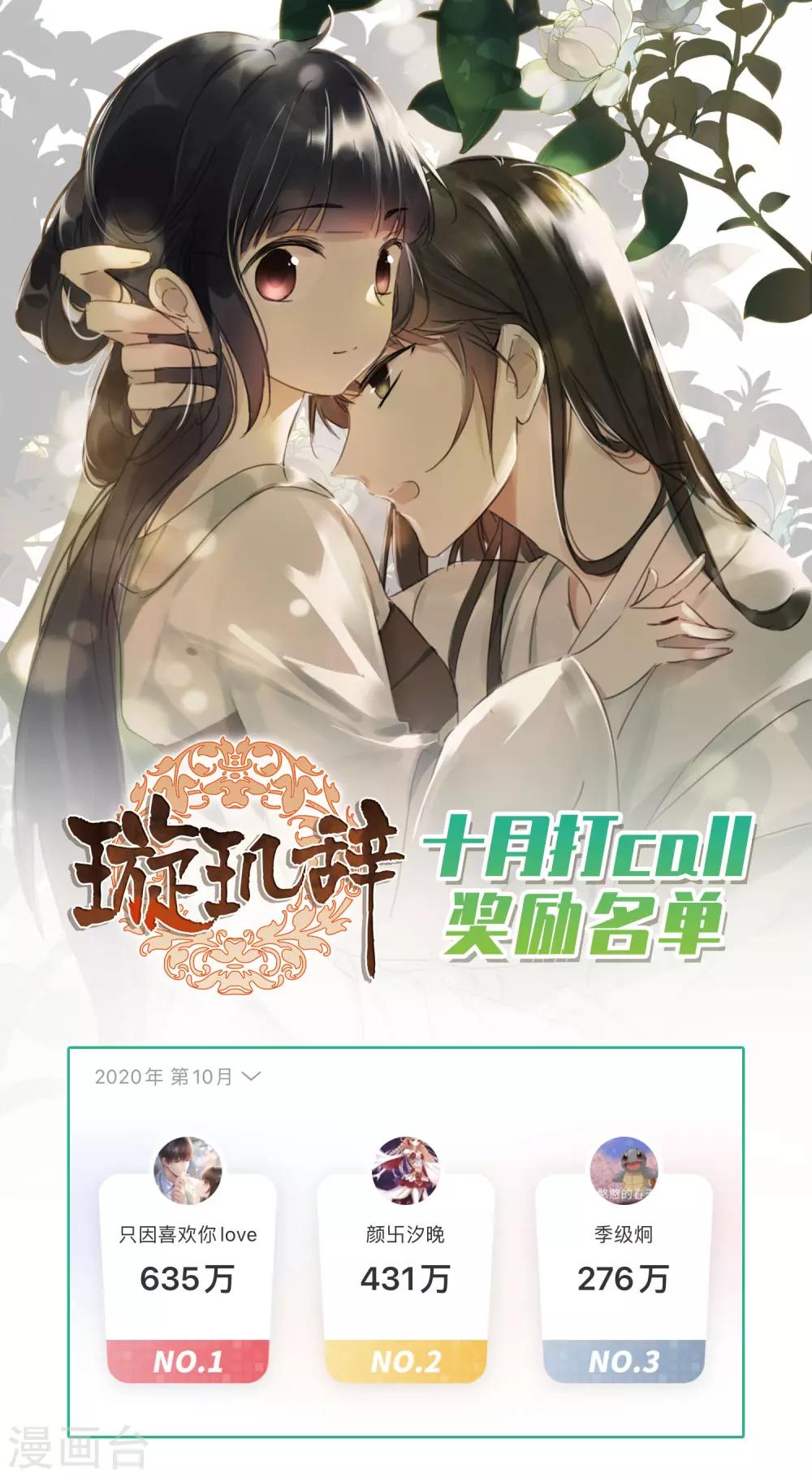10月打call中奖名单-第205话