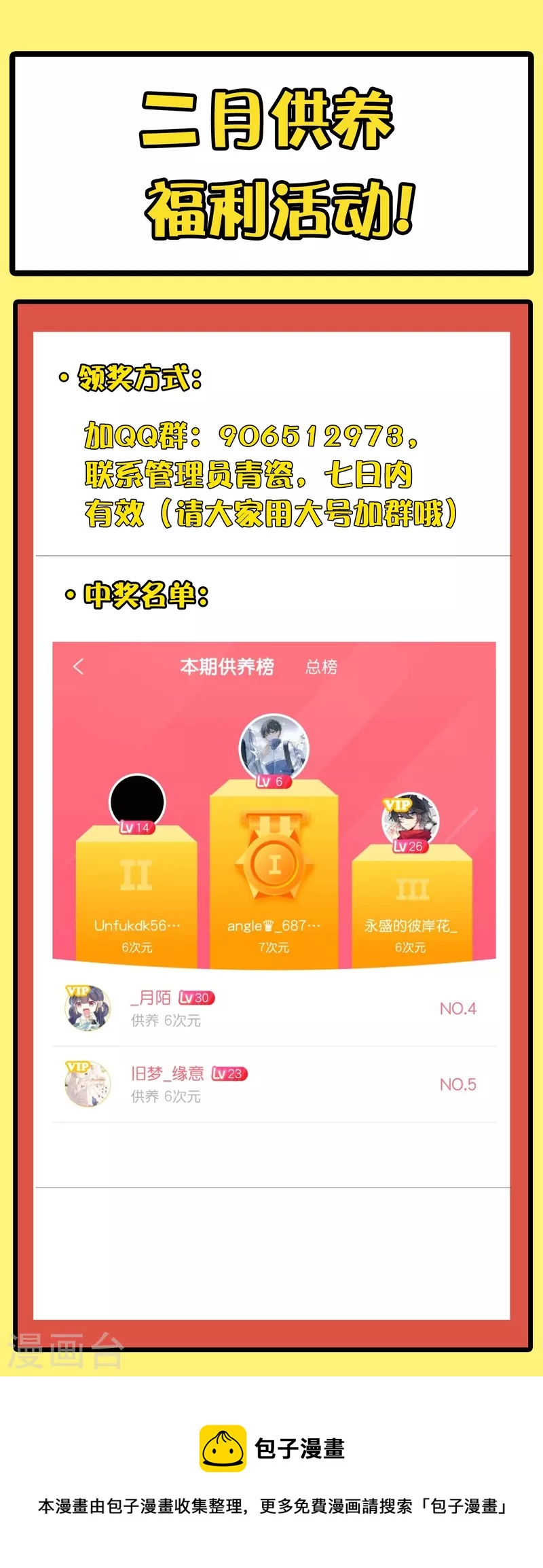 2月供养获奖名单-第483话