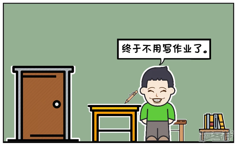 🍲子阳简笔画 子阳小时候在家写作业 第3页