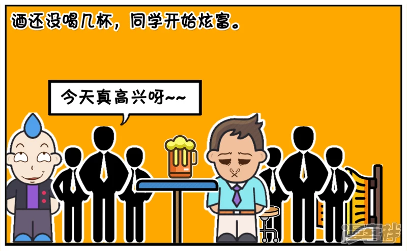 🍲子阳简笔画 子阳被老同学邀请，参加同学聚会 第3页